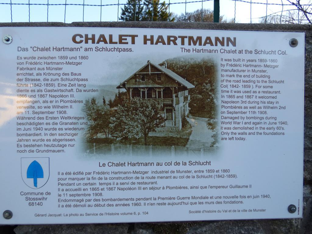 Hotel Restaurant Du Chalet Stosswihr Екстер'єр фото